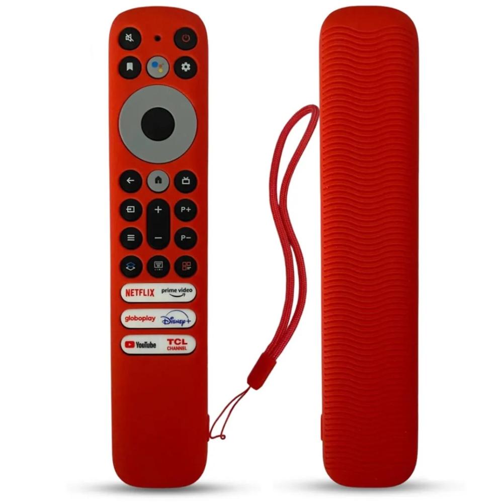 Funda de silicona para Control remoto Tcl Rc902v Rojo