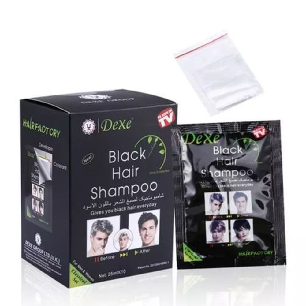 10 TINTE SHAMPOO DEXE BLACK HAIR