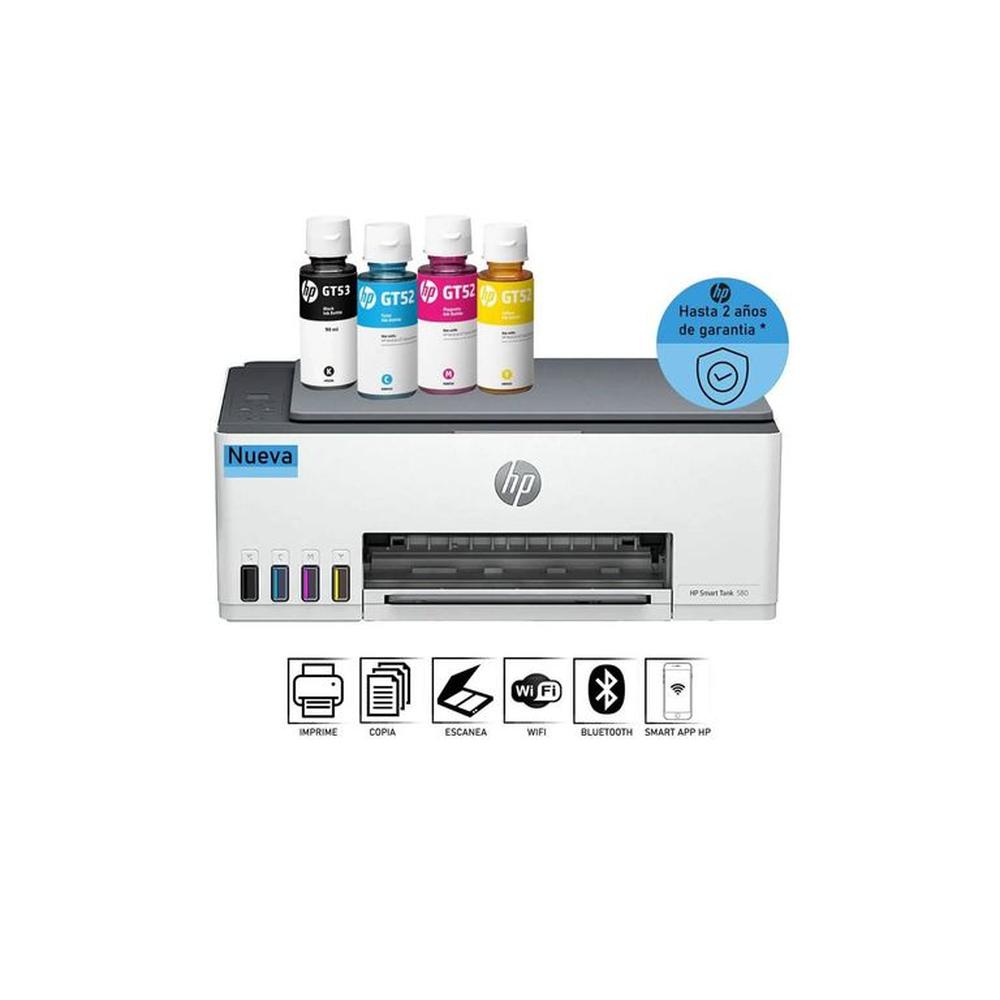 Impresora HP Smart Tank 580 Multifuncional Inalambrico