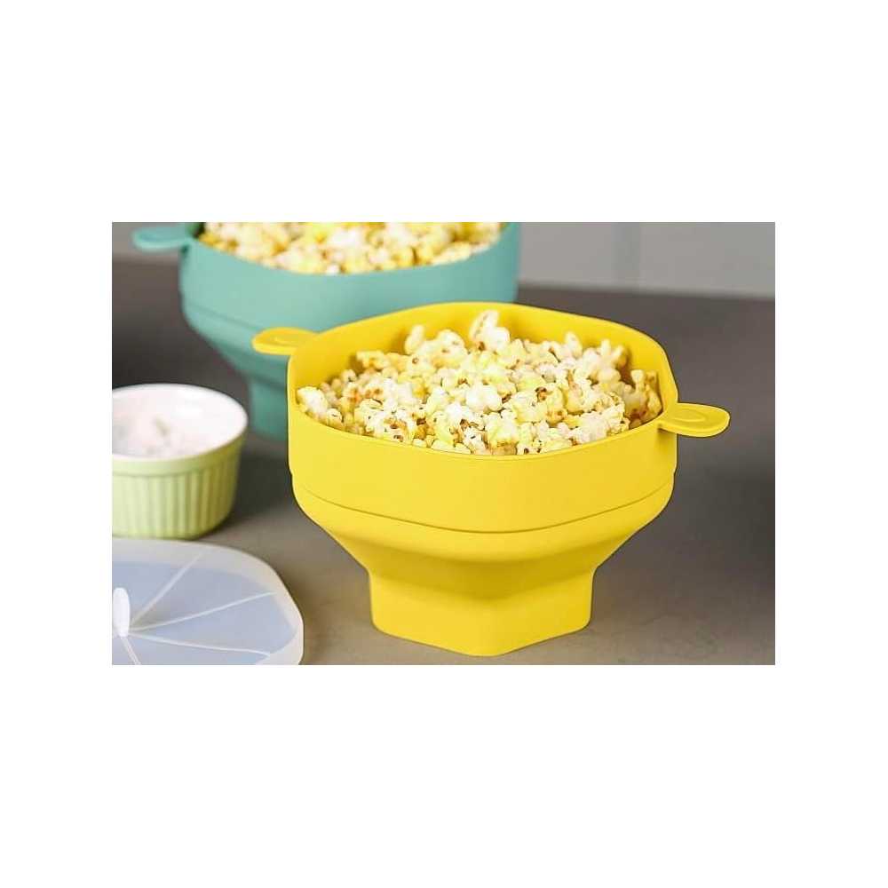 BOWL PLEGABLE PARA CANCHITA EN MICROONDAS AMARILLO