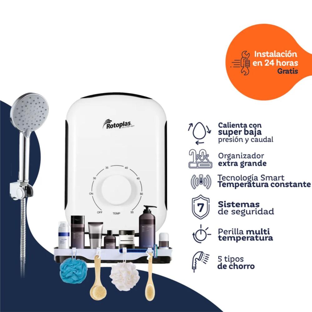 Terma Instantanea Sensation Plus Rotoplas Diseno Compacto