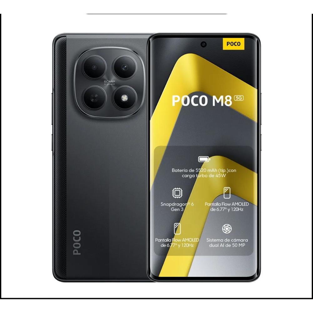 Celular Xiaomi POCO M8 Negro 8GB RAM  256GB