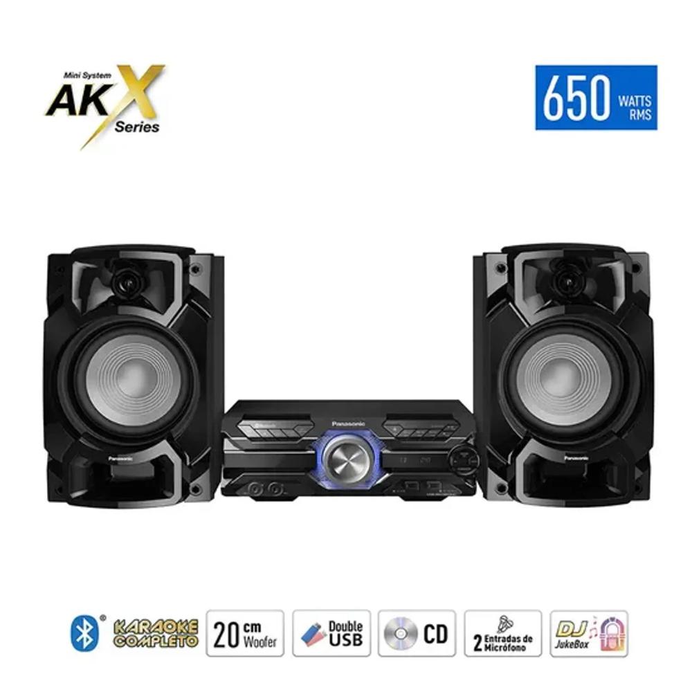 Minicomponente Panasonic Bluetooth SC-AKX520PSK 650W