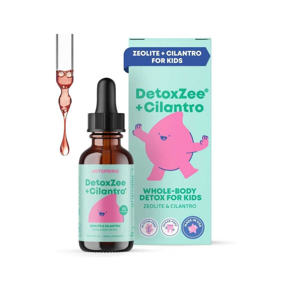Detox infantil con Zeolita y Cilantro Gotas naturales para apoyo digestivo