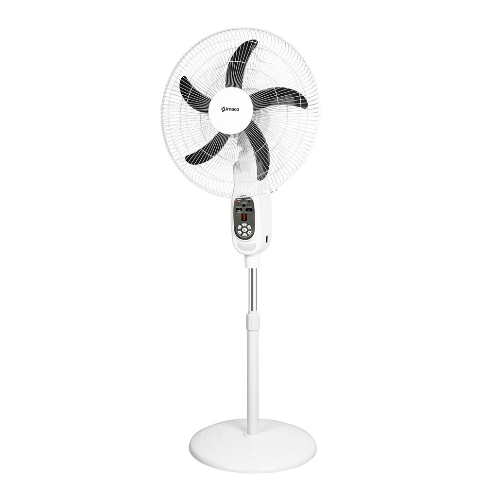 Ventilador de Pedestal Imaco de 16 FAN1618SOL Recargable con Control
