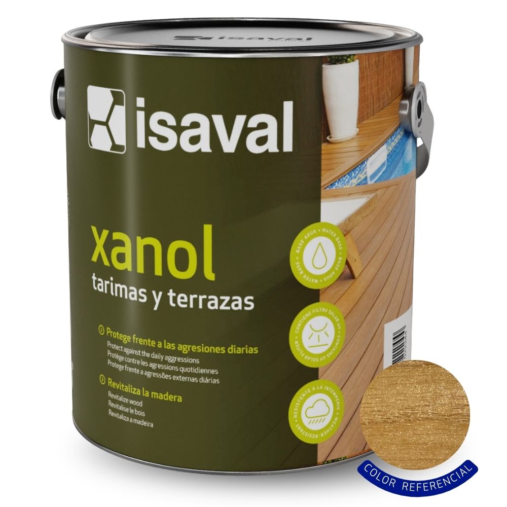 Barniz para madera Exterior - Xanol Tarimas y Terrazas - 2.5 Litros