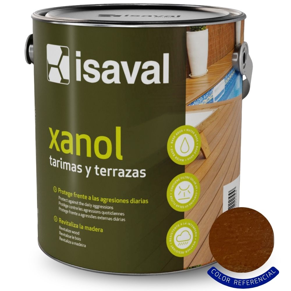Barniz Para Madera Exterior - Color Teca - 2.5 Litros