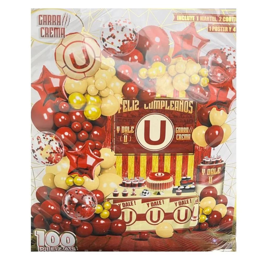 Globos Bouquet Feliz Cumpleaños U Decoración Completo 100 Piezas