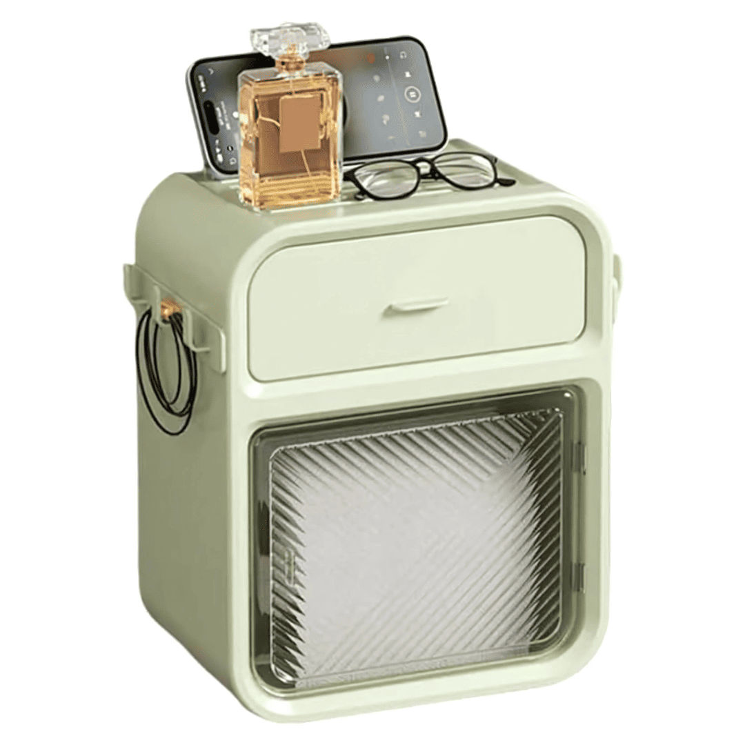 Porta Rollo Papel Higiénico con Cajón Multifuncional Verde