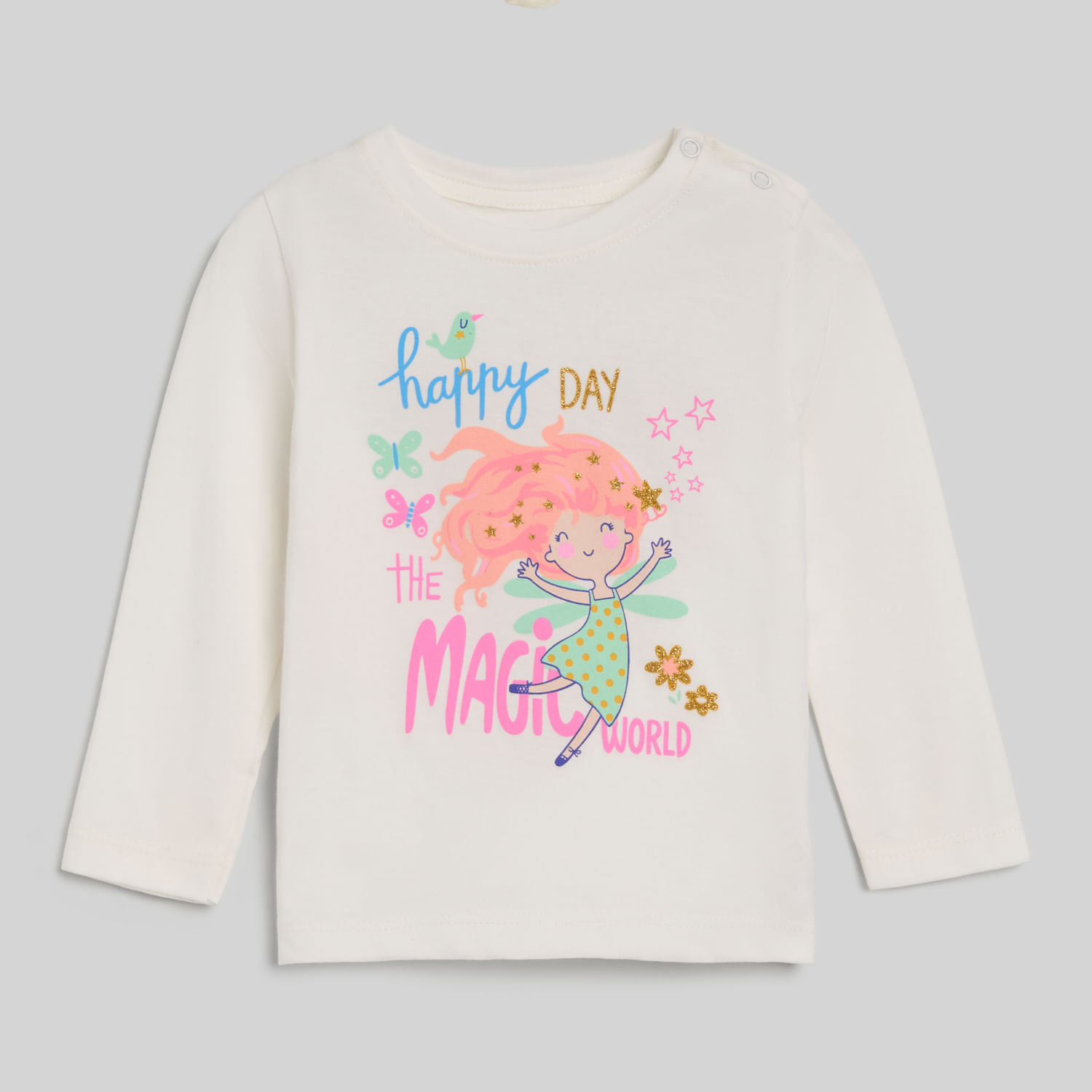 Polo Manga Larga Para Bebe Niña Jer Baby Circus