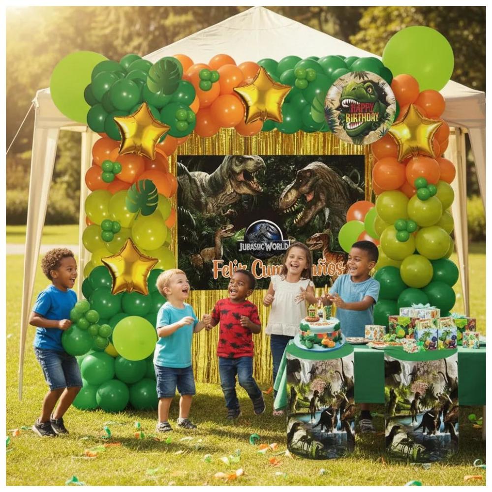 Globos Bouquet Feliz Cumpleaños De Dinosaurio Rex