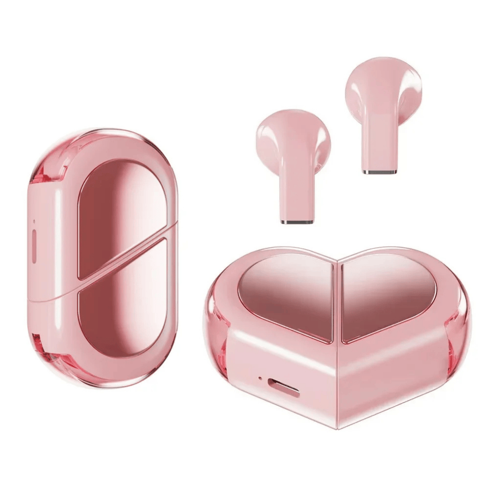 AUDÍFONOS INALÁMBRICOS TWS K520 BLUETOOTH 5.3 ROSADO