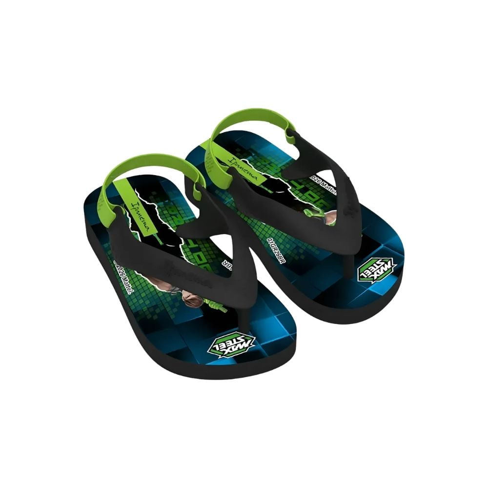 SANDALIAS MAX STEEL NIÑO 2MLM4900009 NEGRO VERDE SANDALIAS MAX STEEL NIÑO 2MLM4900009 - TALLA 20