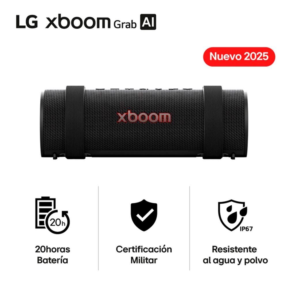 Parlante Bluetooth LG XBOOM Grab 30W Certifición Militar Ip67 2025