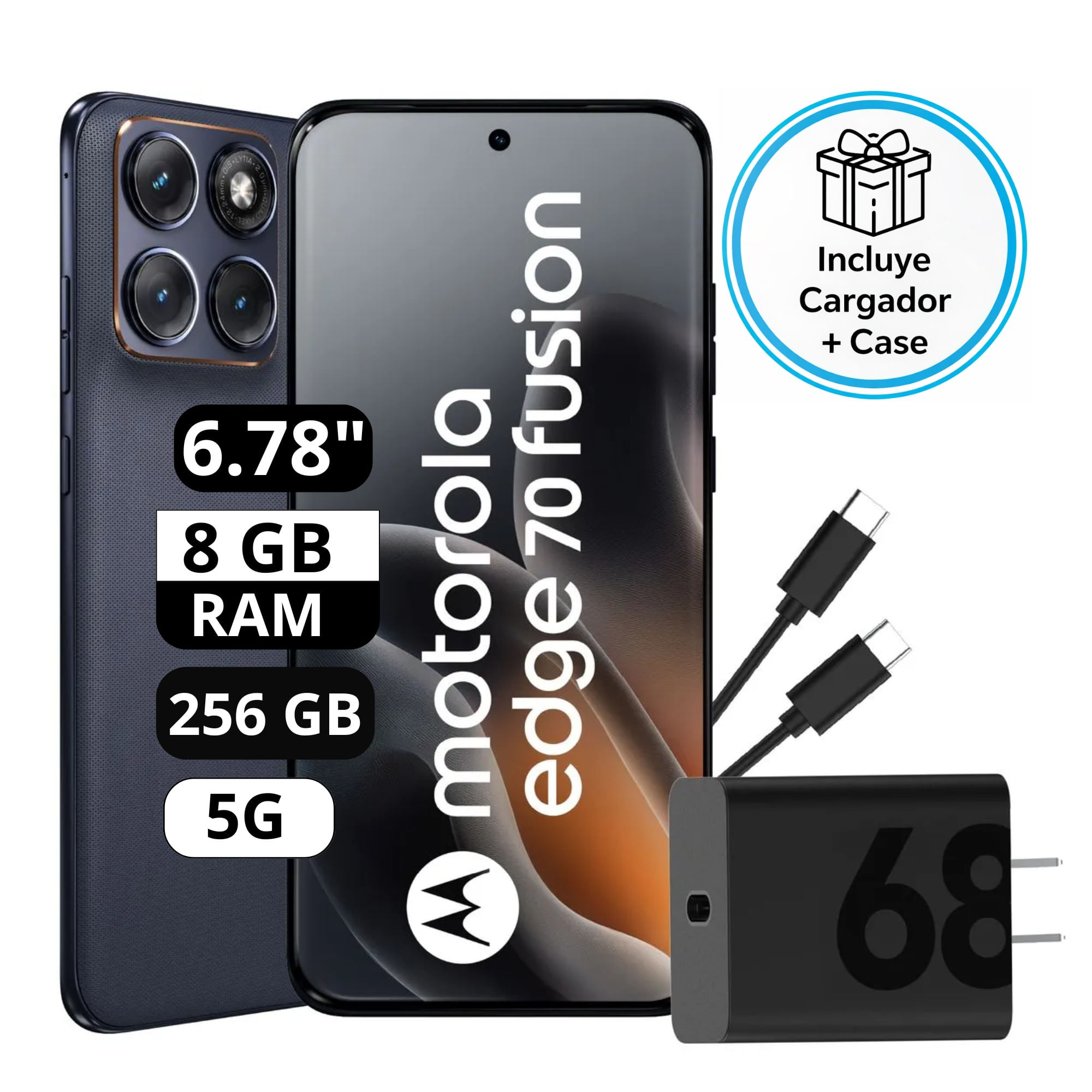 Motorola Moto Edge 70 Fusion 8RAM 256GB Azul