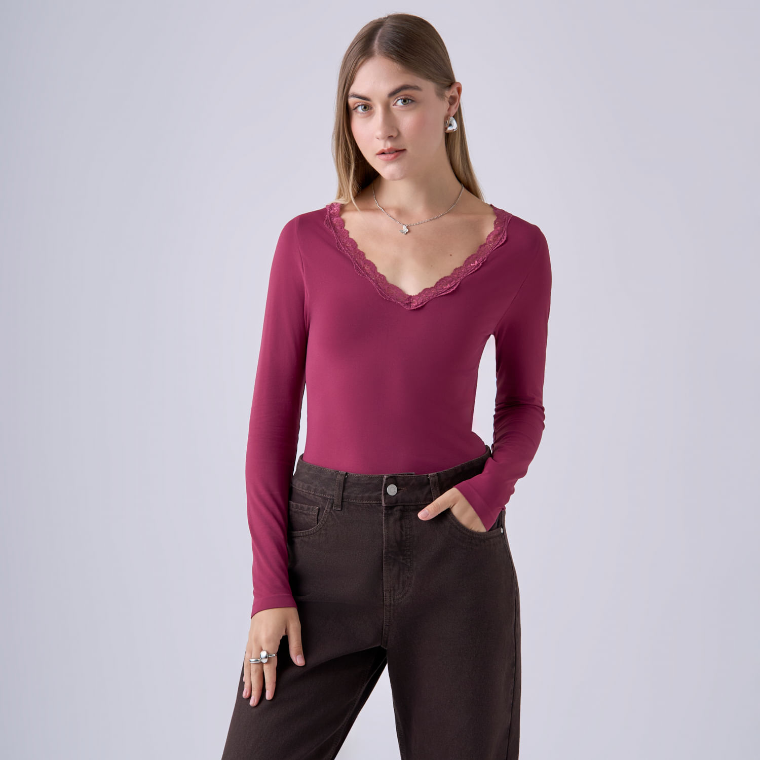 Polo Mujer Lace V Hypnotic Manga Larga