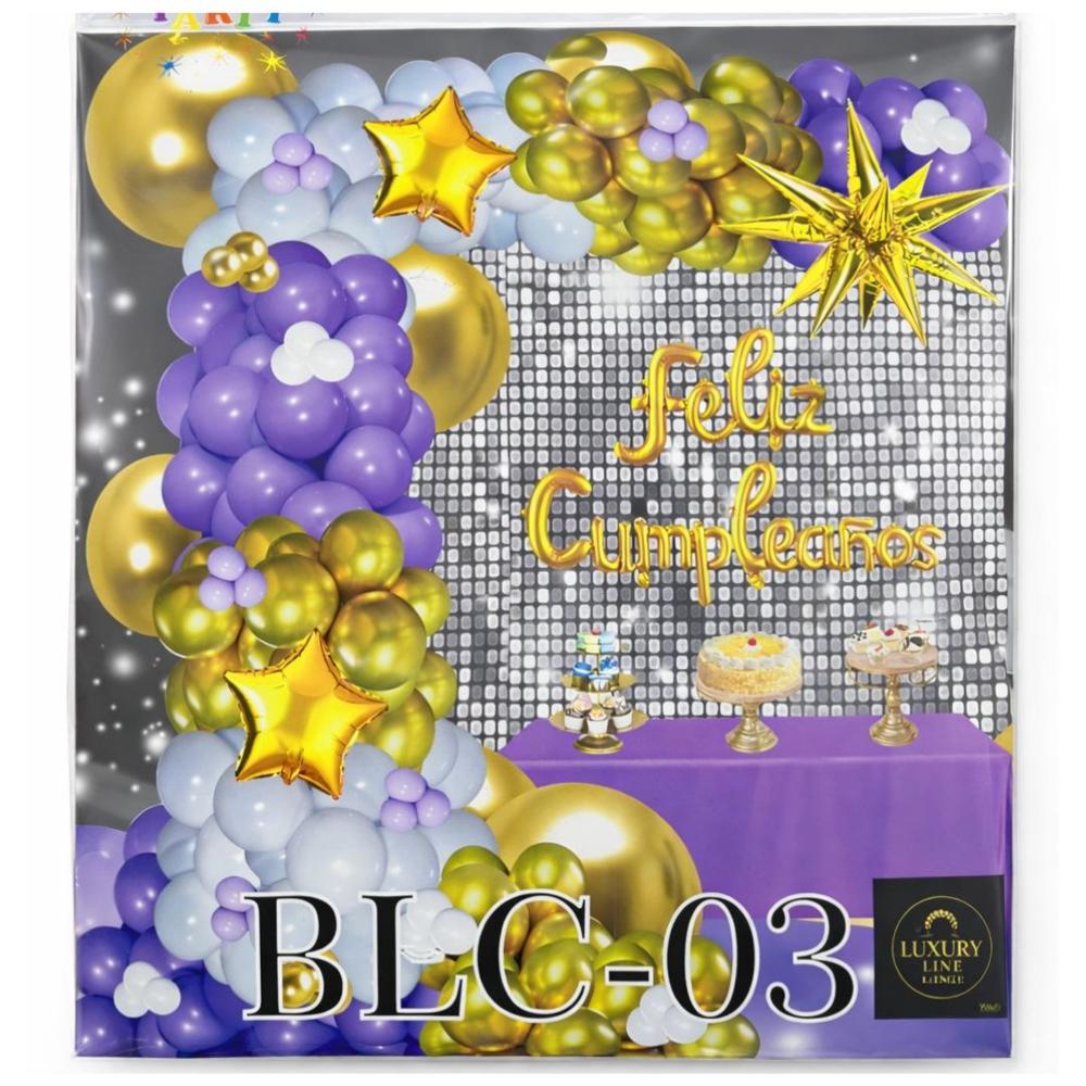 Globos Bouquet Feliz Cumpleaños morado