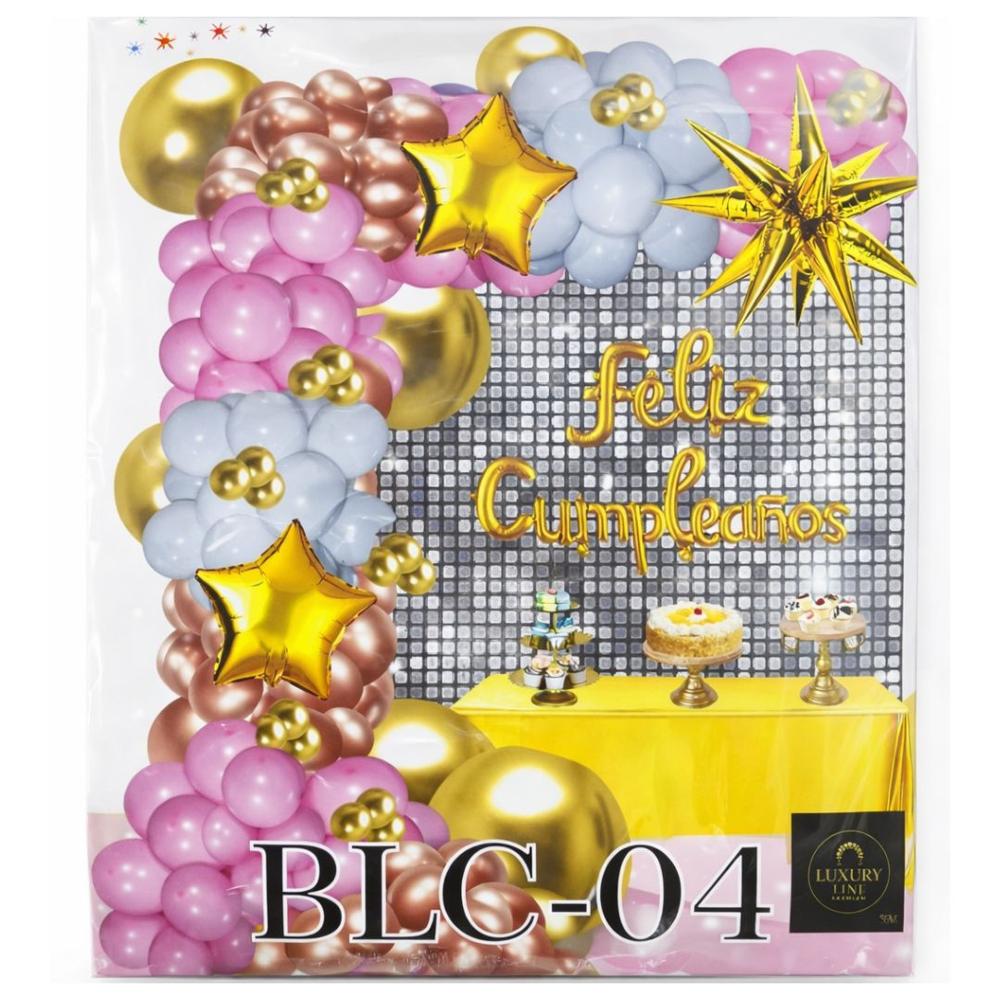 Globos Bouquet Feliz Cumpleaños rosado