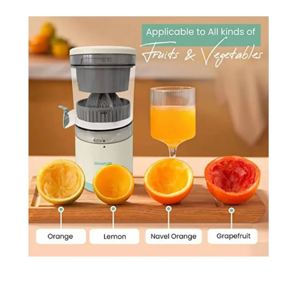 Exprimidor de Naranjas Cítricos Eléctrico Portátil Recargable