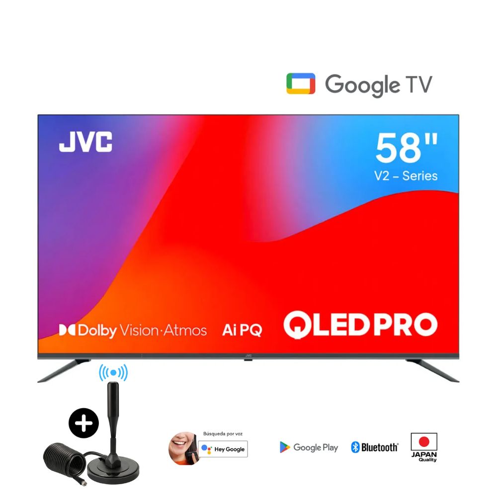 Televisor Jvc 58 Qled Pro UHD 4K Smart Tv LT-58KM858-Google Tv