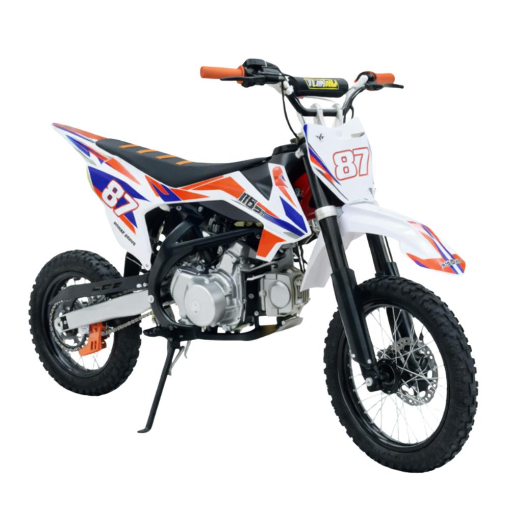 Motocross 125cc para Adolescentes 13 - 18 años Recreativa Gasolina 2 Tiempos Naranja
