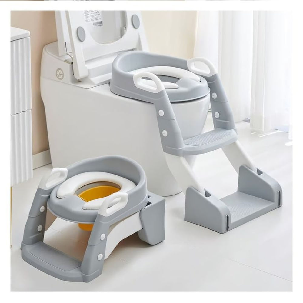 Bacin escalera 2 en 1 - Asiento de baño para bebé - Unisex