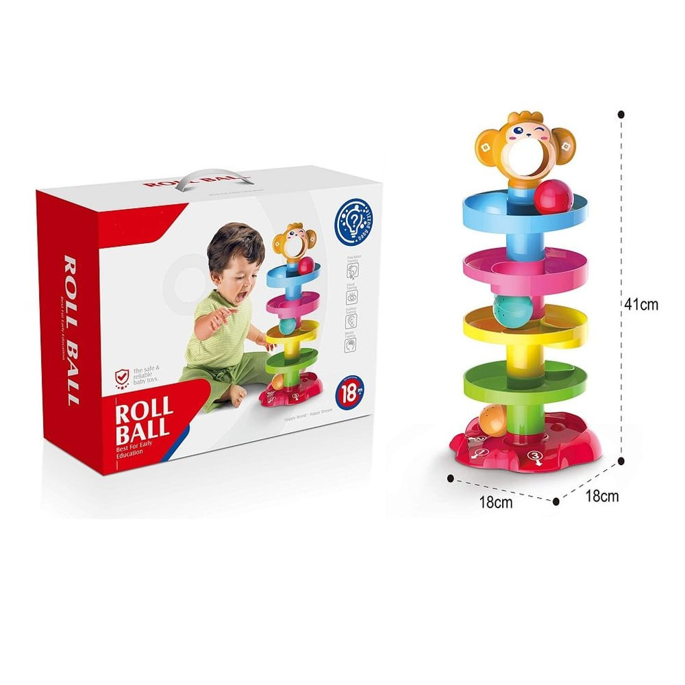 Juego didactico interactivo - Tobogán pelota MONO para bebes