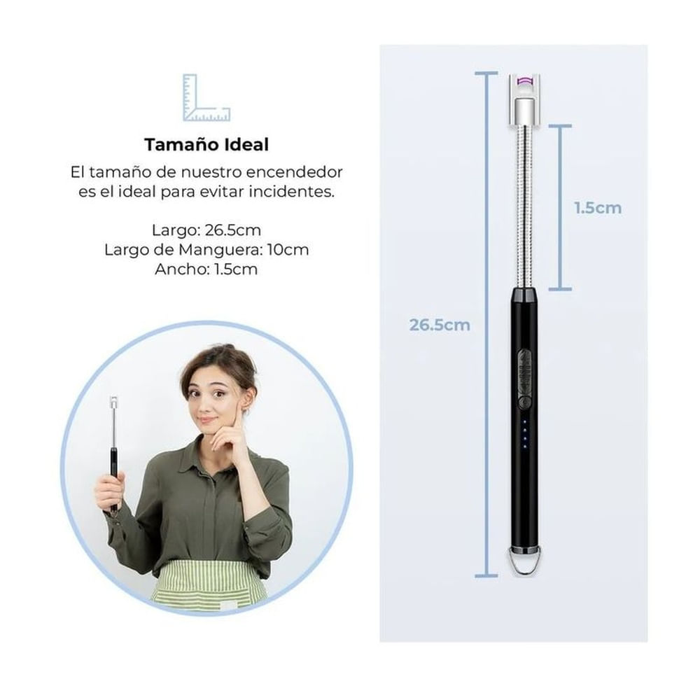 Encendedor eléctrico recargable 360 Grados