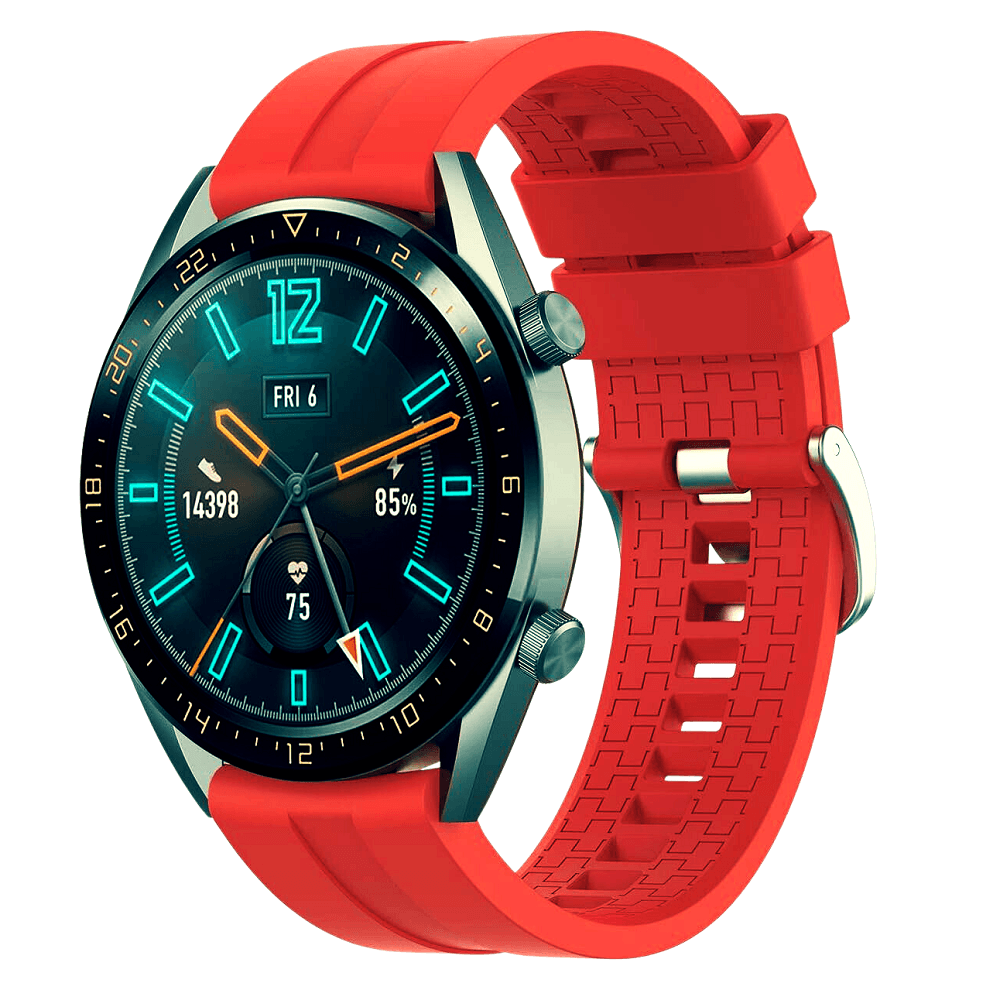 Correa gt4 46mm Huawei de silicona rojo