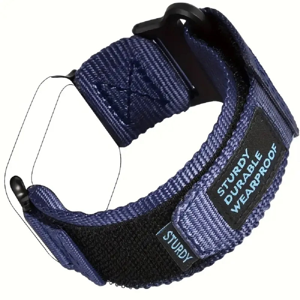 Correa Nylon Deportiva Smartwatch/Applewatch 42/44/45/49mm Azul