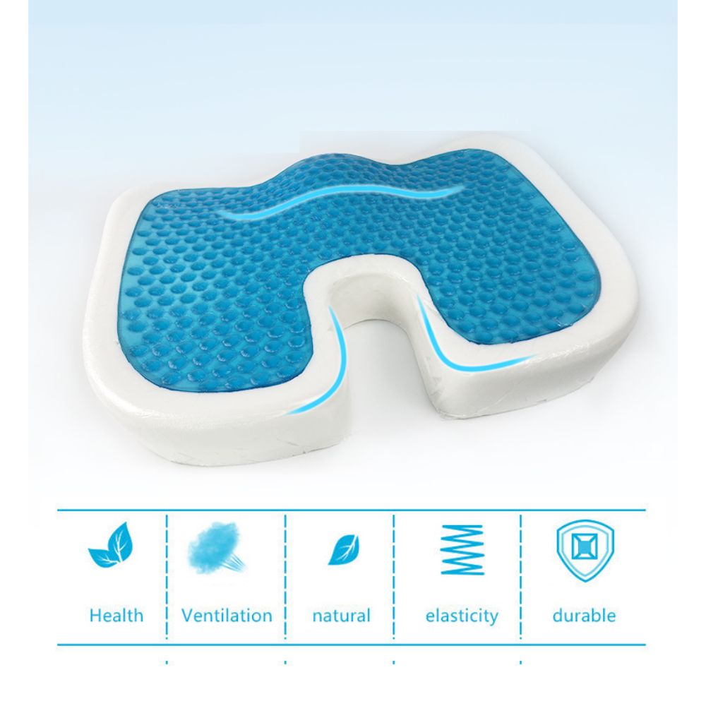 Cojín para Silla o Auto con Superficie de Gel