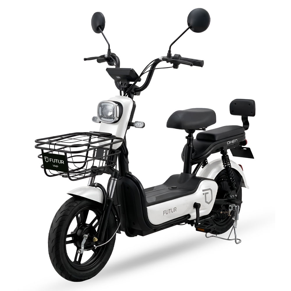 Bicimoto Eléctrica OXEN de Litio 350W Blanco