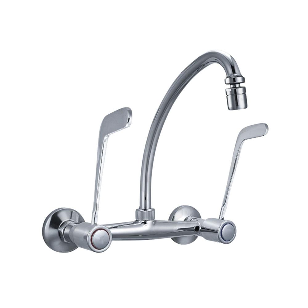 LLAVE CLÍNICA DE DOBLE MANDO BRONCE CROMADO MN-401113