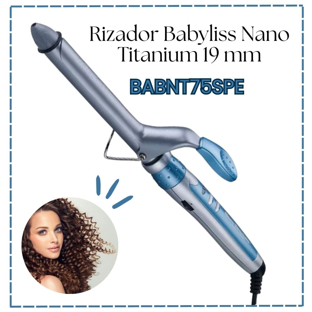 Rizador de Cabello Babyliss Pro Nano Titanium 19 mm BABNT75SPE