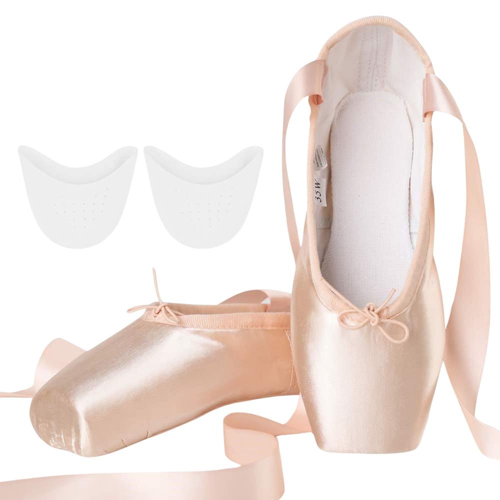 Zapatillas de Ballet Puntas Profesionales incluye Siliconas Punteras