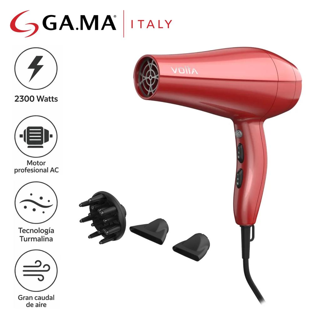 Secadora Profesional GAMA BECHD0000002167 MOTOR AC 2300W Rojo
