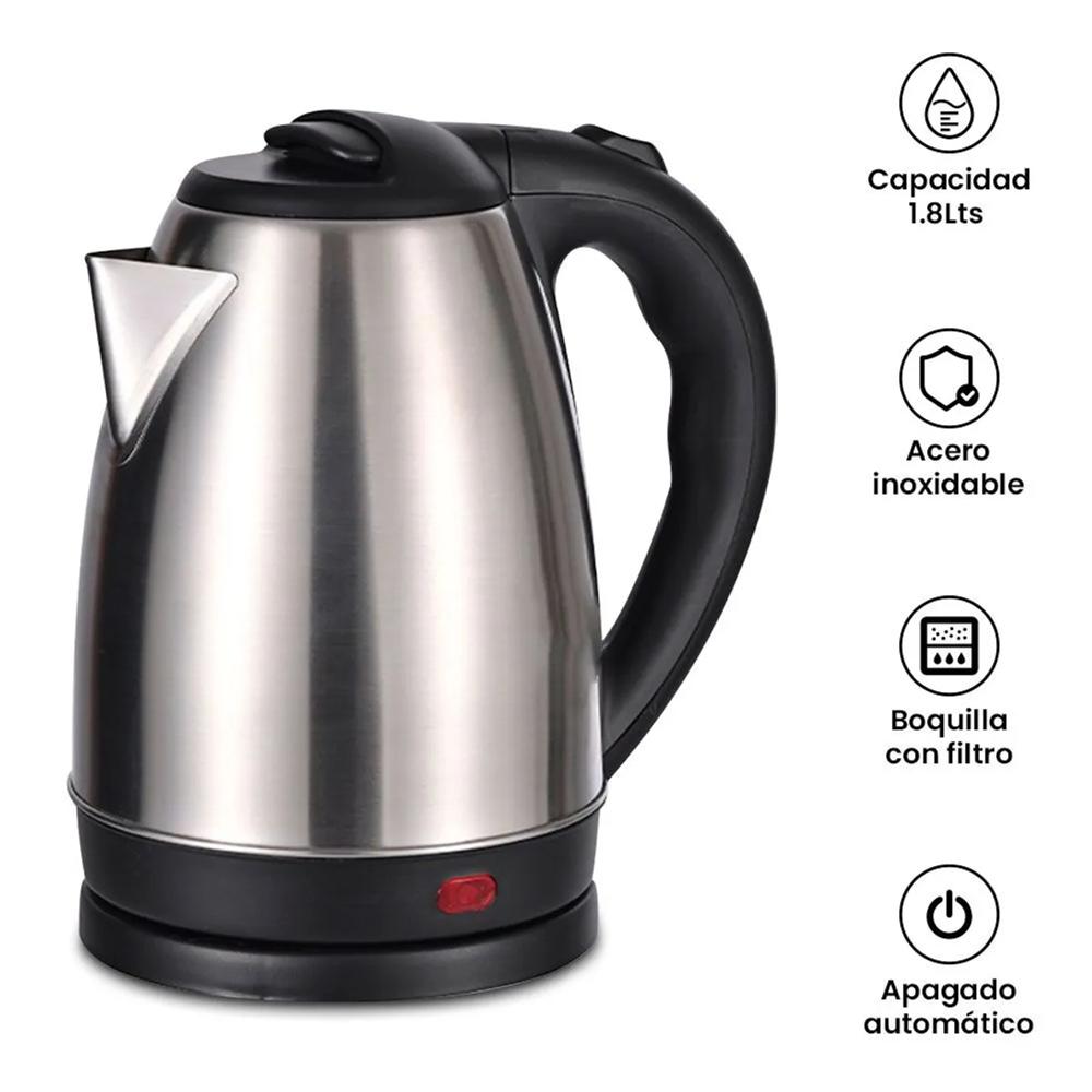Hervidor Eléctrico 2L Acero Inoxidable Hierve Rápido