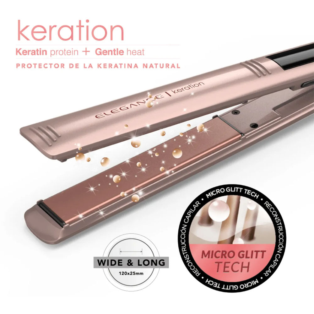 Plancha Alisador Profesional Elegance LED Keration BECHS0000001436