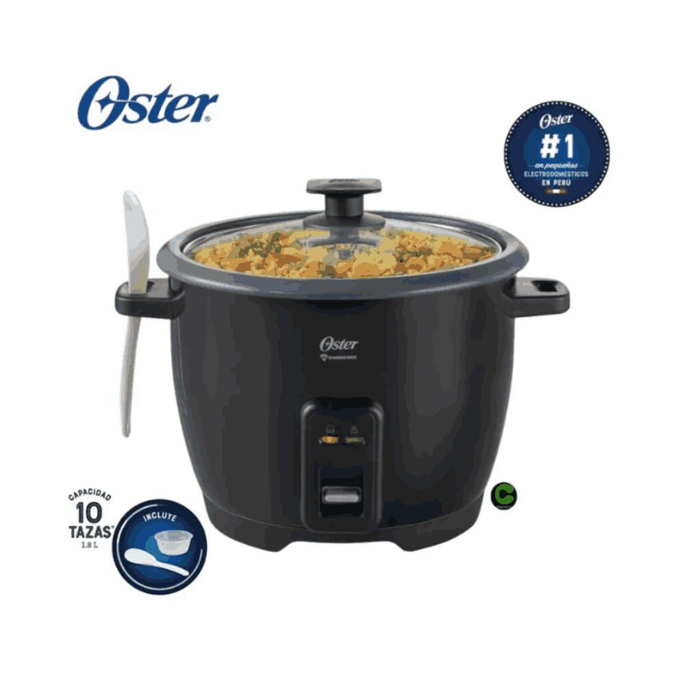 Arrocera de 10 Tazas DiamondForce Oster CKSTRCB10DFBLK- Negro