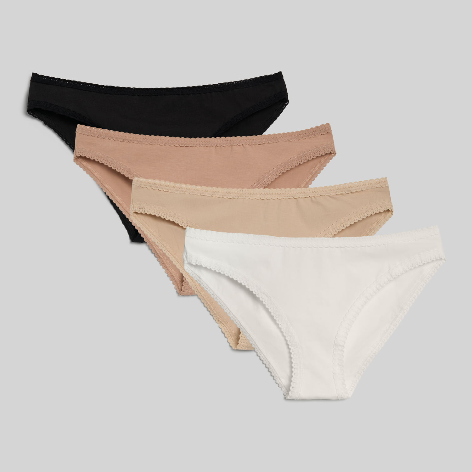 Pack X4 Calzones Mujer Solidos Madison