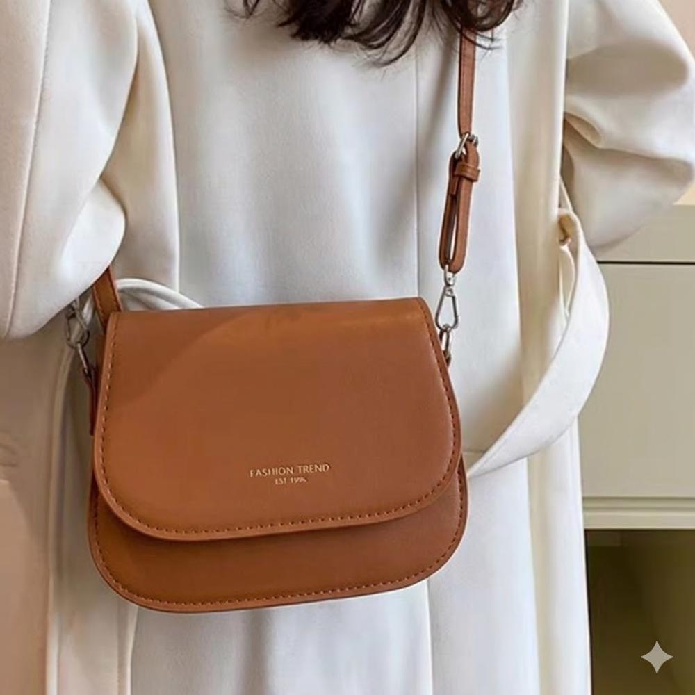 CARTERA BANDOLERA MARRON 19X15X7CM