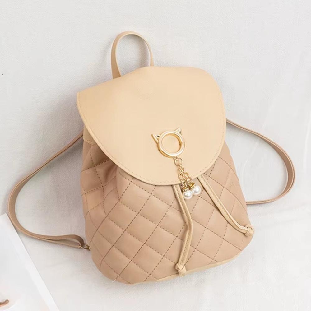 MINI MOCHILA URBANA BEIGE 18X7X23CM