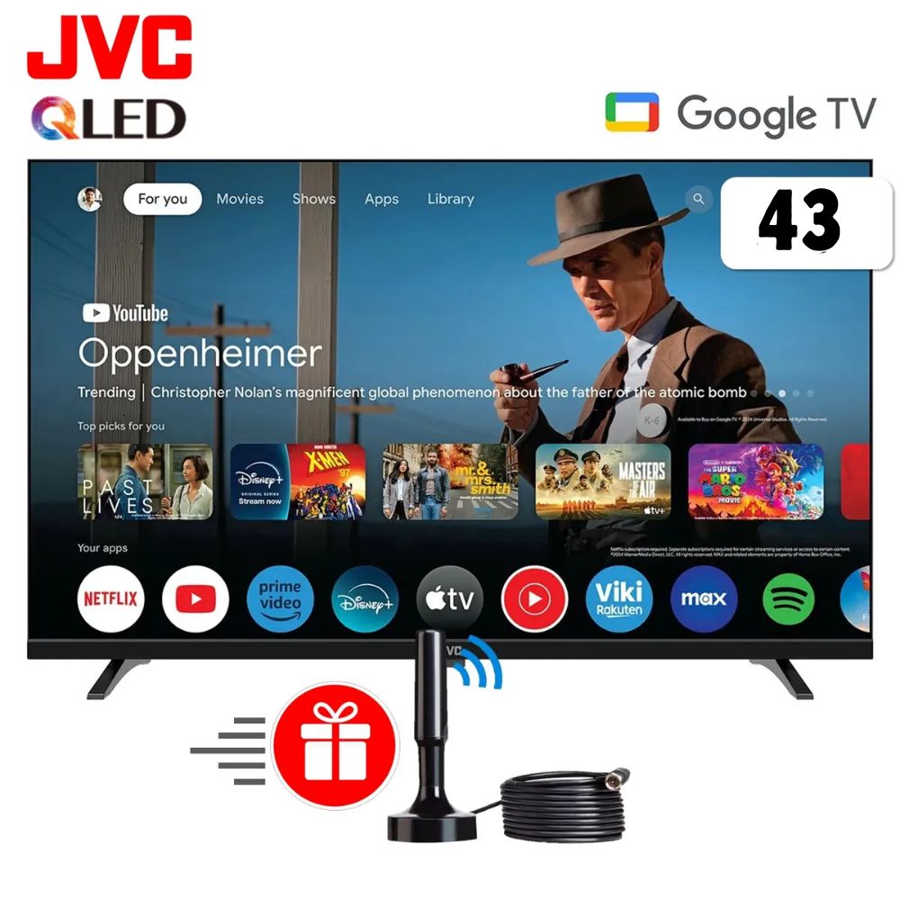 Televisor JVC 43'' QLED Smart TV LT-43KB758-Google TV