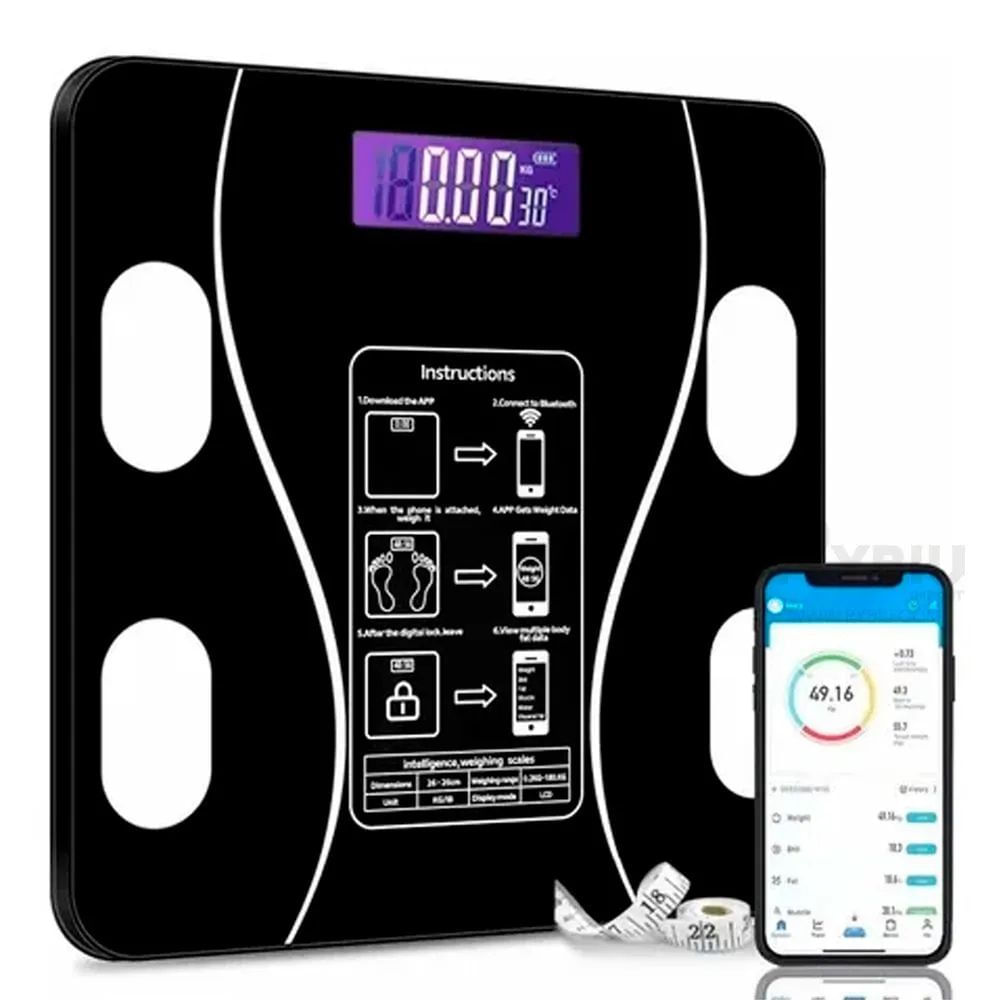 Balanza Peso Corporal Digital Inteligente Bluetooth 180kg