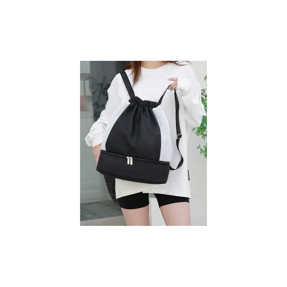 Mochila Impermeable Multifuncional - Negro