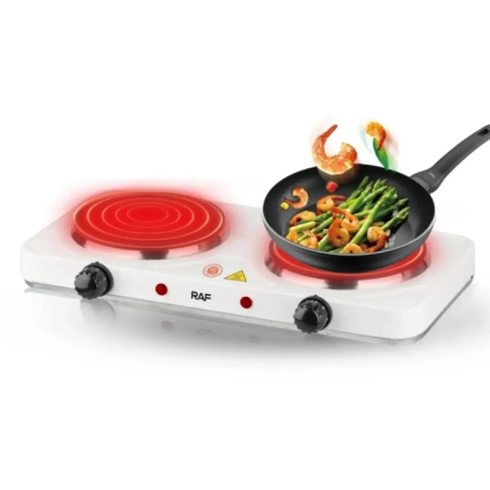 Cocina Eléctrica 2 Hornillas Portátil RAF1400 2000W
