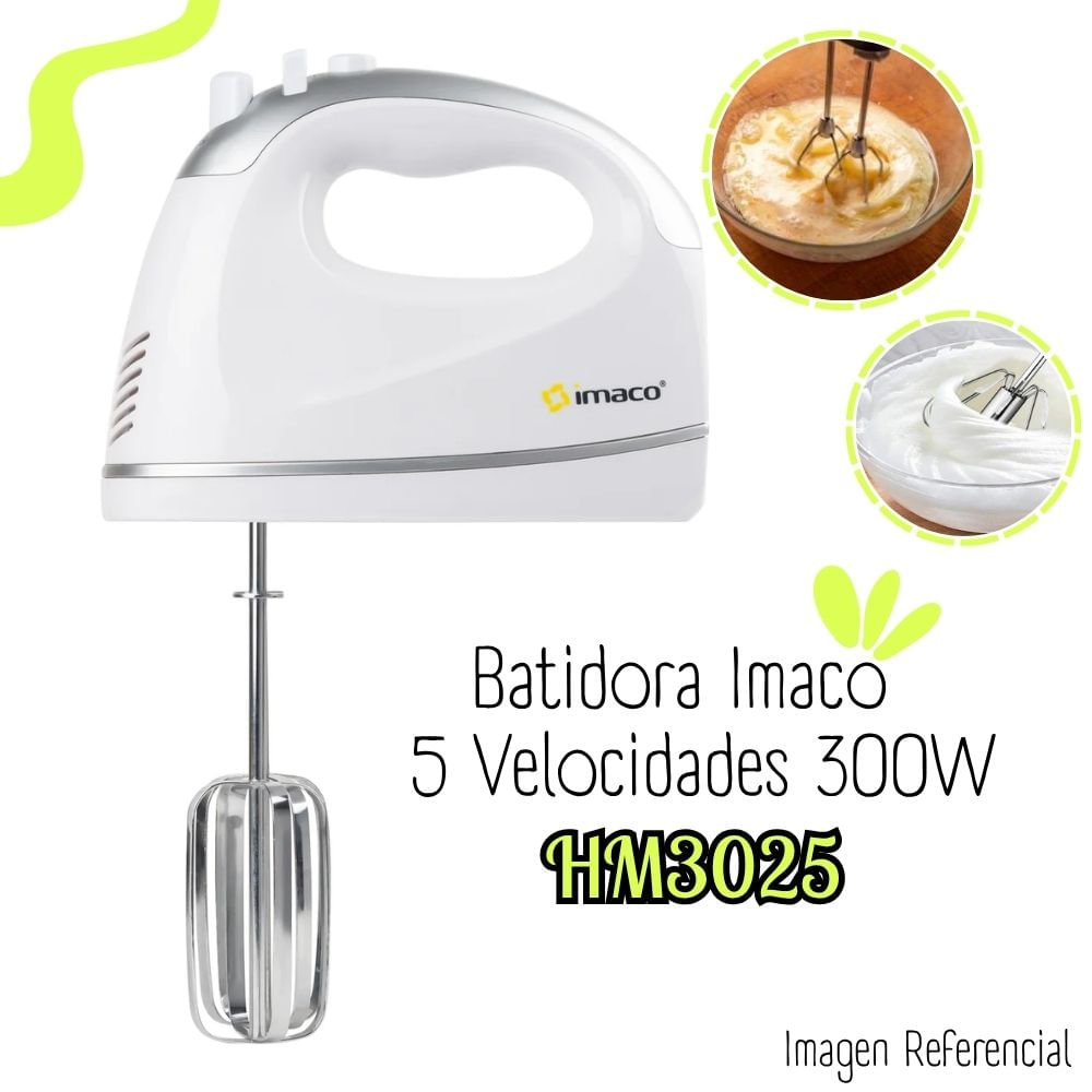 Batidora Manual Imaco HM3025 300W - Blanco