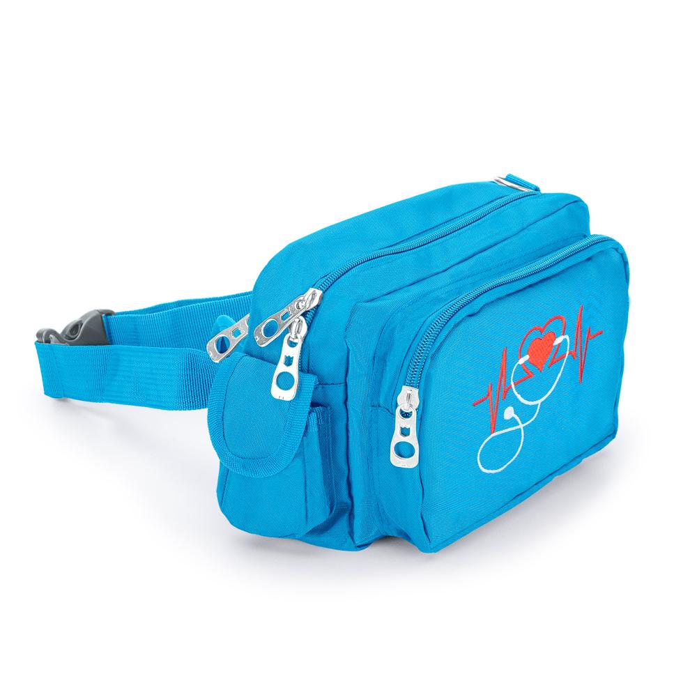 Canguro Médico Tipo Riñonera Celeste