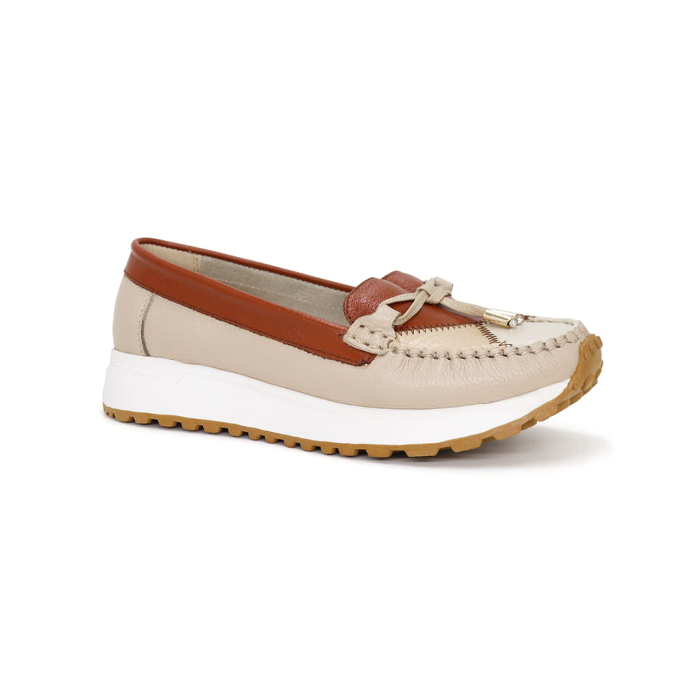 Zapatos Casuales Mujer PA24I2-538 Beige 38