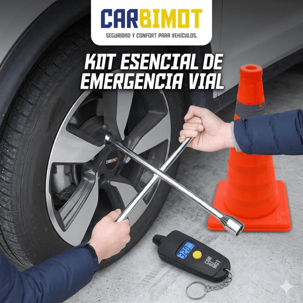 LLAVE DE RUEDAS CONO RETRÁCTIL CON MEDIDOR DIGITAL COMBO